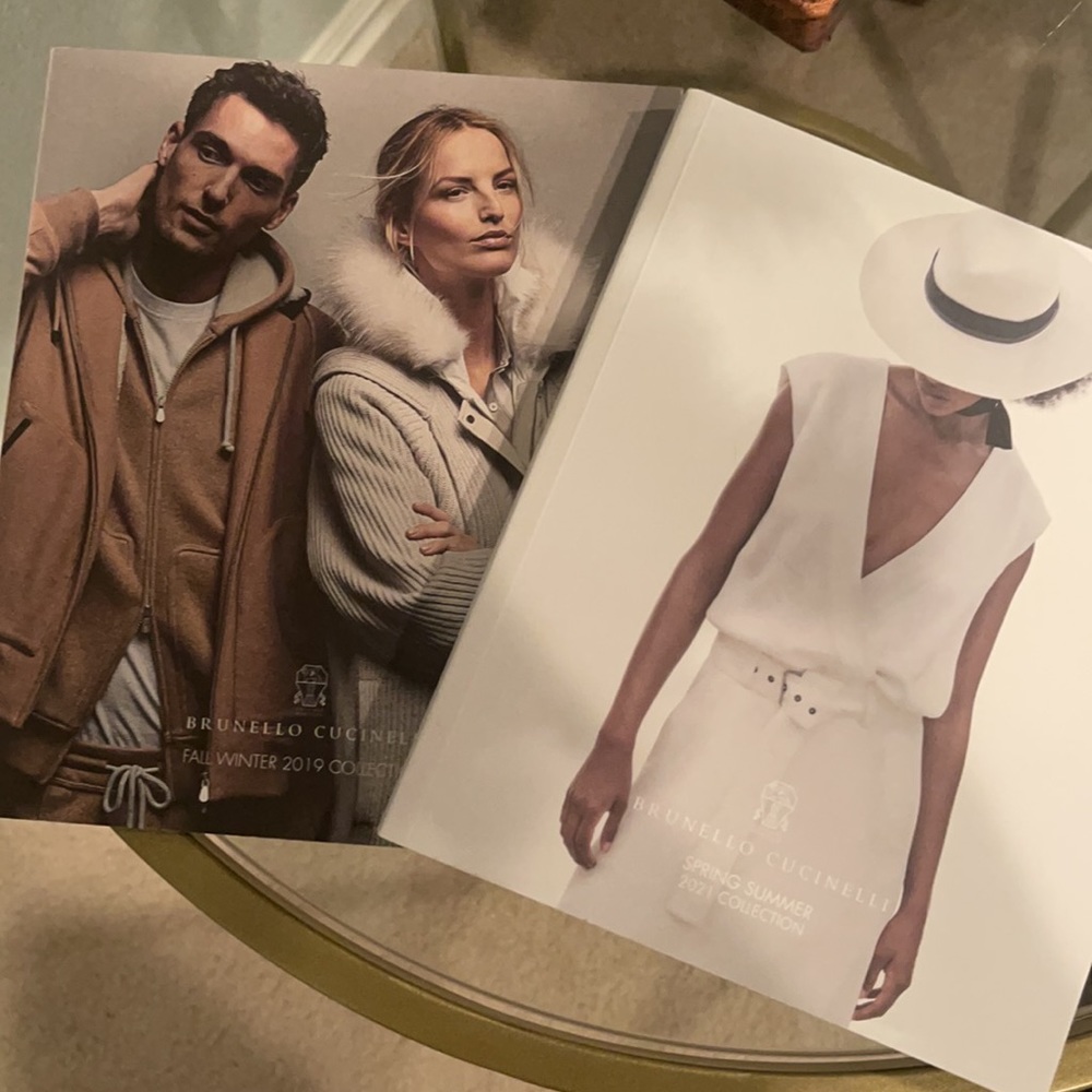 2 Brunello Cucinelli 2019 and 2021 Catalog